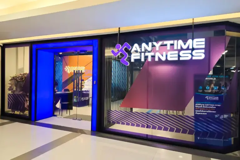 ทางเข้า Anytime Fitness Chamchuri Square จากเพจสาขาทางการ